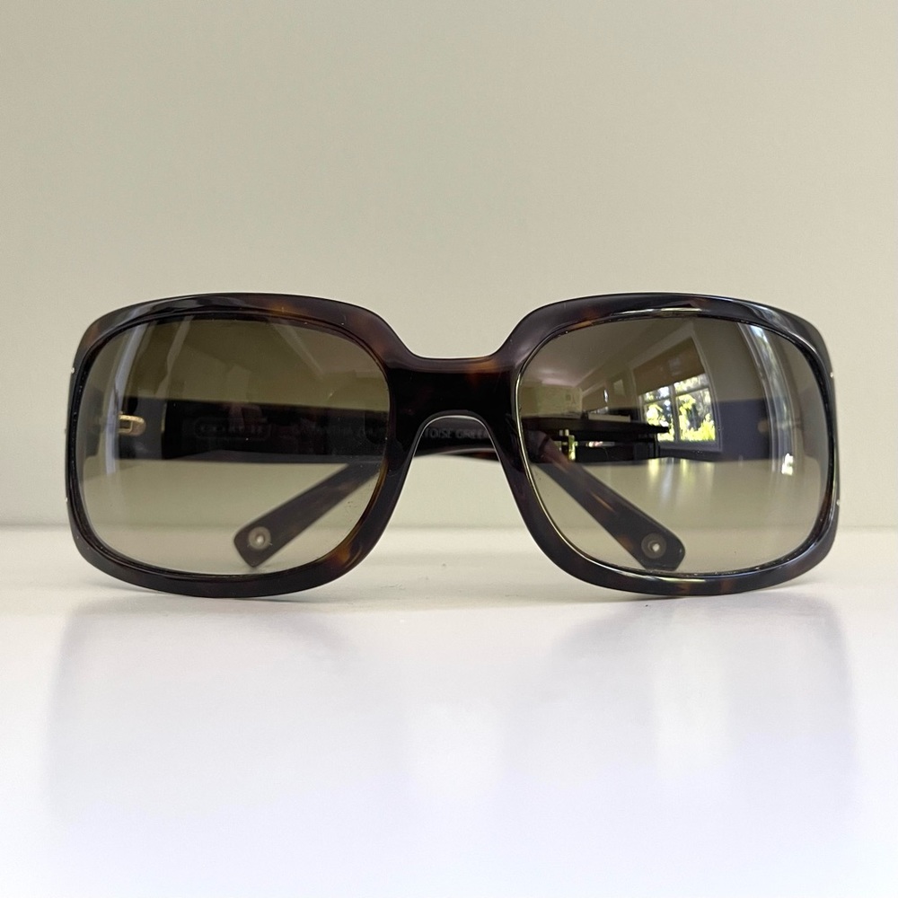 Coach Samantha S425 Tortoise Green Sunglasses - Picture 3 of 11